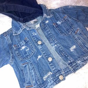DISTRESSED carters unisex baby jean Jacket